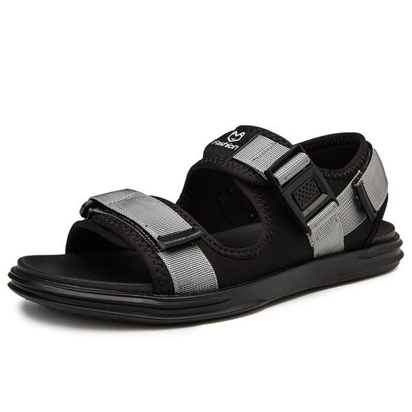 

sandals mountain outdoor geta mens hollow praia sport casual size samool sandles walking leather luxury slip sandal on sandales in, Black