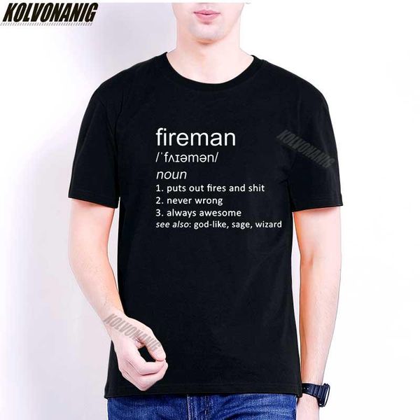 

men's t-shirts fireman firefighter funny graphic with short sleeves cotton o-neck t-shirt harajuku shirt camisetas dibujos, White;black