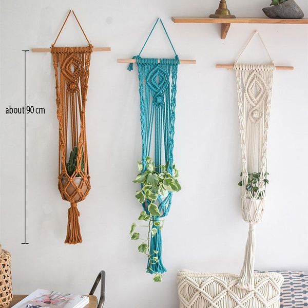 

good quality handmade macrame plant hanger pot tray holder planters & pots