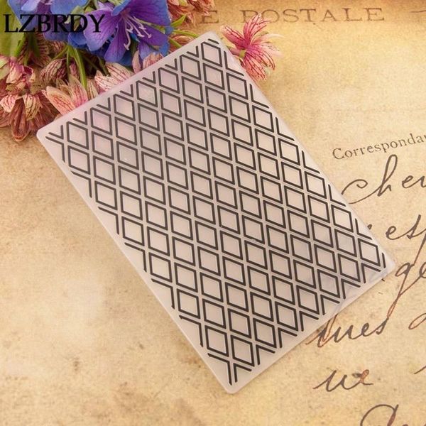 

sheet diamond shape layering plastic embossing folders for card making and scrapbooking christmas craft tools