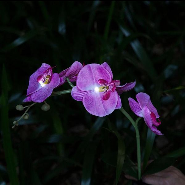 

wholesale direct sales solar light led artificial flowers fake flower garden decoration outdoor wedding room deco landscape decorative & wre