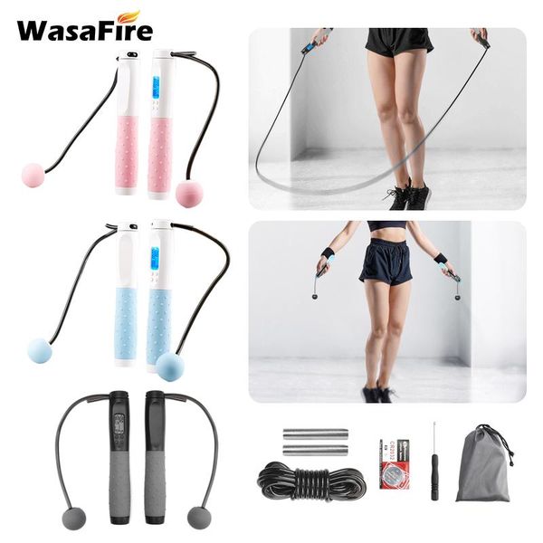 

in 1 jump rope digital counter for indoor/outdoor fitness training boxing adjustable calorie skipping workout ropes