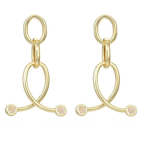 

dangle & chandelier simple exaggerated metal fishtail earrings for woman, Silver