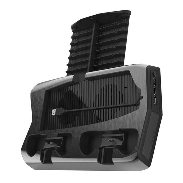

game controllers & joysticks console cooling fan plastic low-noise charging host cooler with bracket replacement for ps5