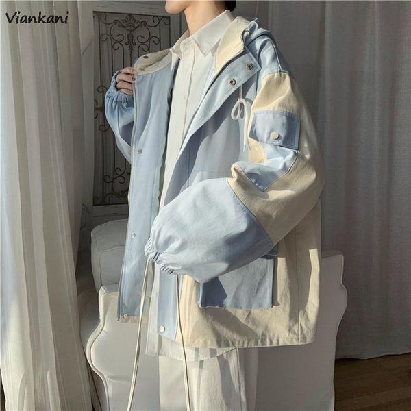

men's jackets casual jacket autumn korean 2021 tooling men clothing oversize versatile spring wrap coats, Black;brown