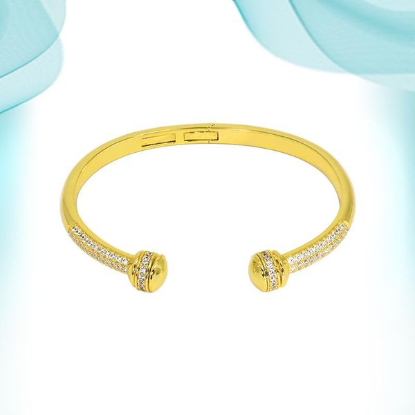 

bangle 2021 women's wrist bracelets gold-plated copper opening adjustable bangles trendy simple style accessories holiday gifts, Black
