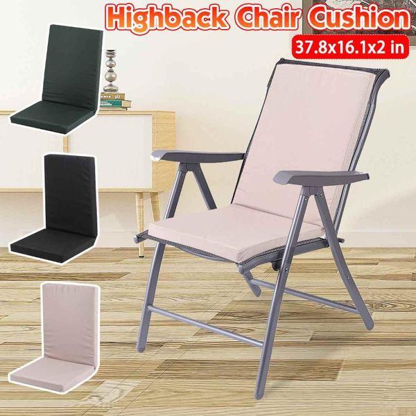 

long cushion recliner chair thicken foldable rocking high back couch seat pads garden lounger mat cushion/decorative pillow