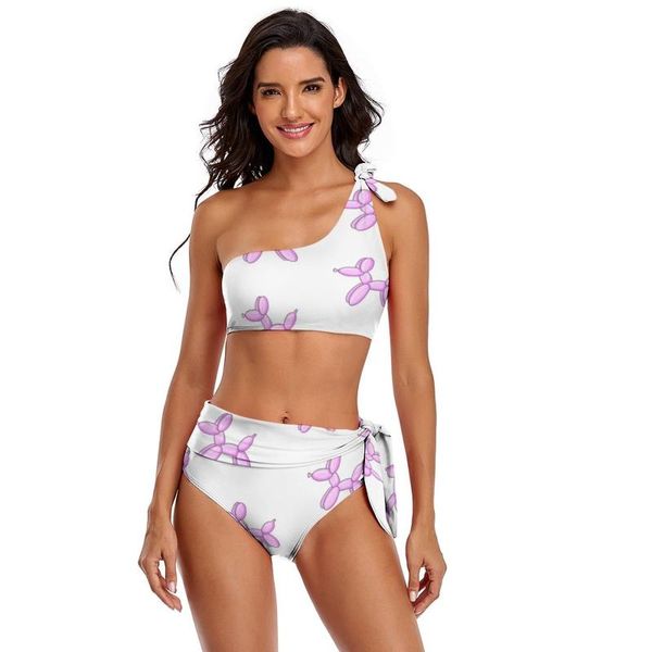 

one-piece suits balloon bikini swimsuit high cut teenager swimwear wholesale printed surfing 2 piece bathing suit