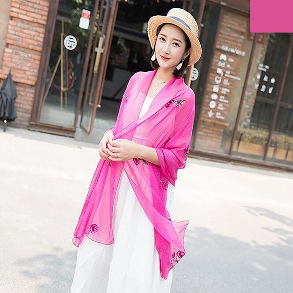 

scarves women's luxury lace edged scarf vintage colorful floral long large soft wraps shawl 180*90cm, Blue;gray