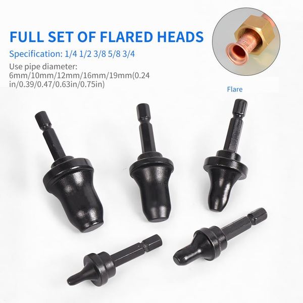 

professional hand tool sets imperial tube pipe expander sturdy swaging drill bit flaring spin air conditioning multiple sizes optional
