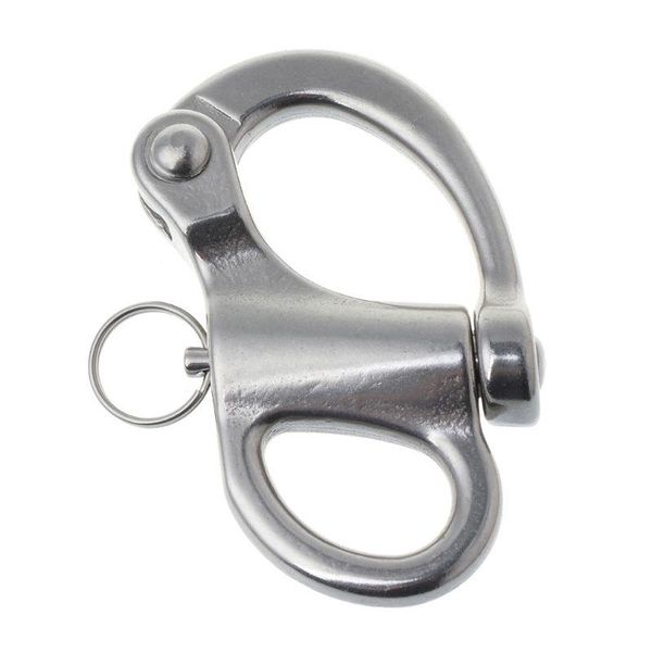 

stainless steel rigging sailing fixed bail snap shackle eye hook sailboat boat yacht outdoor living r58b cords, slings and webbing