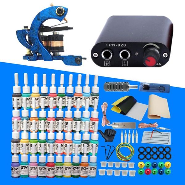 

tattoo guns kits complete kit machine inks needles power supply beginner k'i't