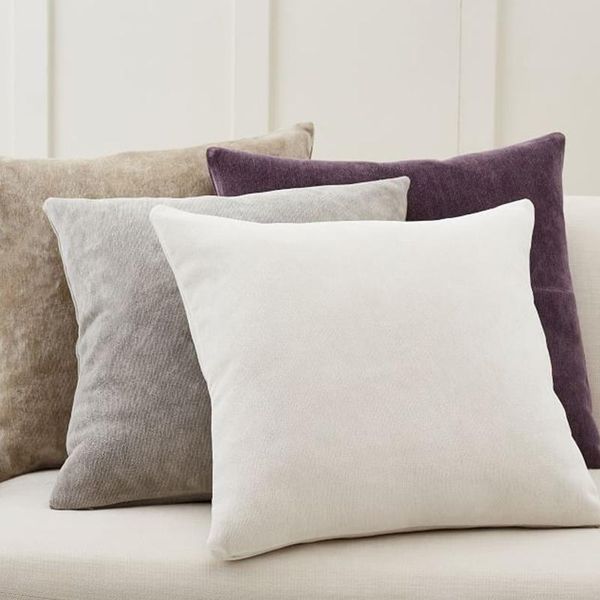 

chenille throw pillow covers soft cozy cases decorative cushion for home bedroom living room ho cushion/decorative