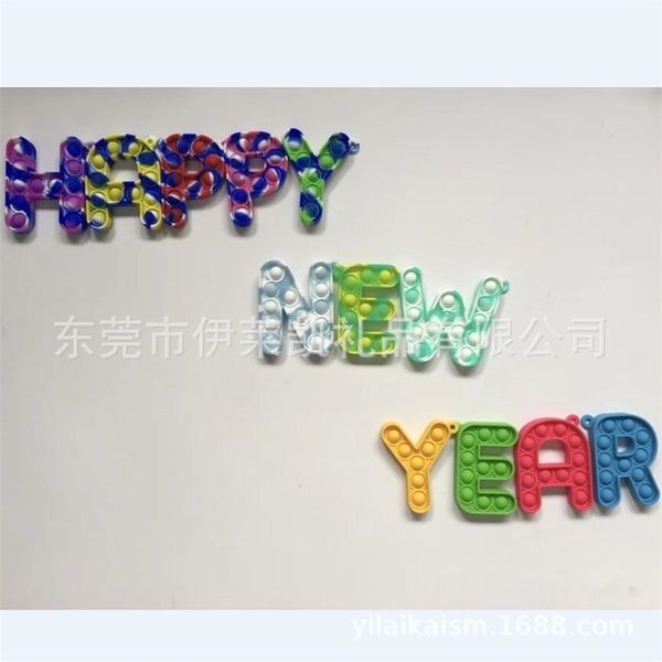 

silicone rat killing pioneer 26 letter spell word bubble music key chain parent-child interactive science and education thinking toy