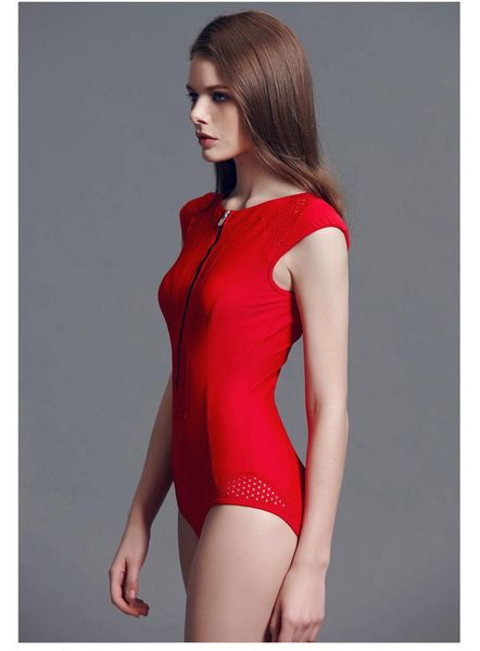 

swiming suit women one piece korean push up red swimsuit bikini body sport racing jumpsuit black bathing one-piece suits