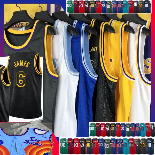 

basketball jersey russell 0 westbrook 7 carmelo davis 3 anthony 23 6 blue white black lbj mens stitched, Black;red