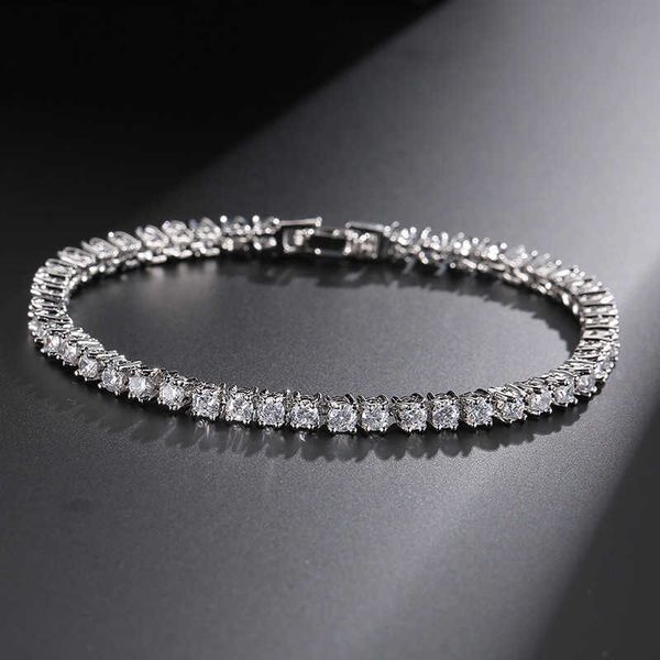

women's gold and silver bracelet, 3mm diameter tennis jewelry, is very suitable for christmas gifts, weddings, luxury fashion, s4776, Golden;silver