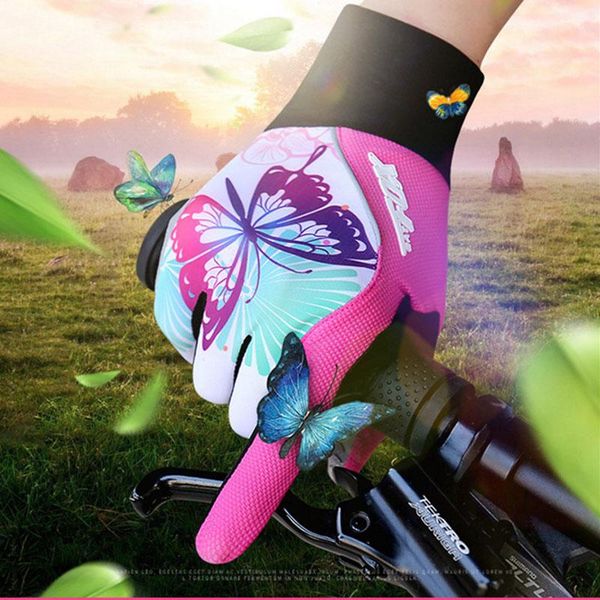 

cycling gloves batfox anti-skid sweat-proof breathable men and women autumn full-finger half-finger mountain bike, Black