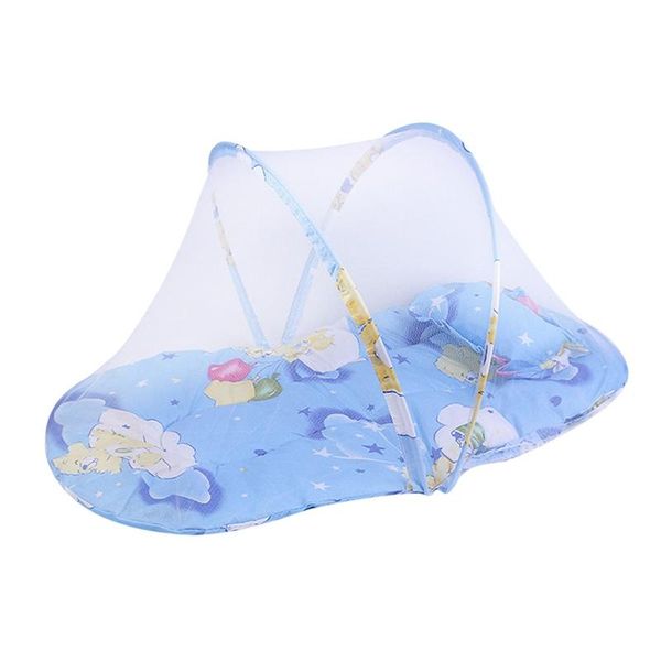

summer foldable mosquito netting cartoon baby net tent crib multi-function cradle bed infant bedding
