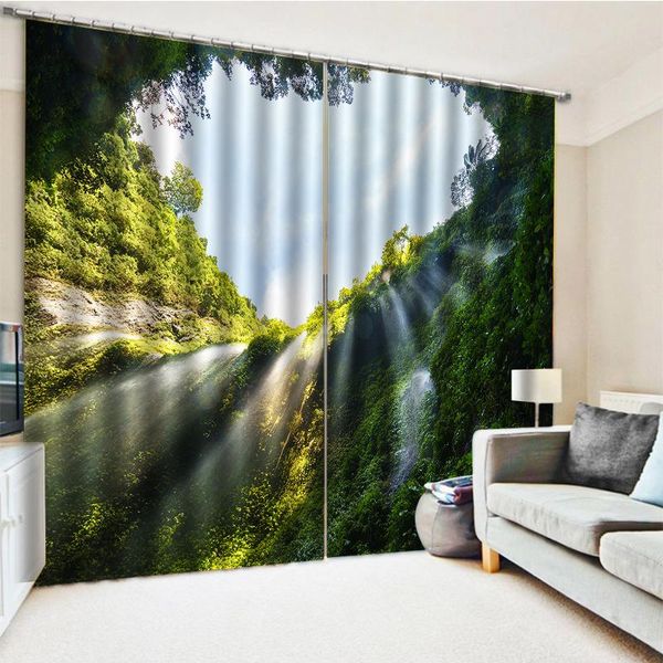 

curtain & drapes custom 3d fabric nature scenery heart curtains thickened windshield blackout