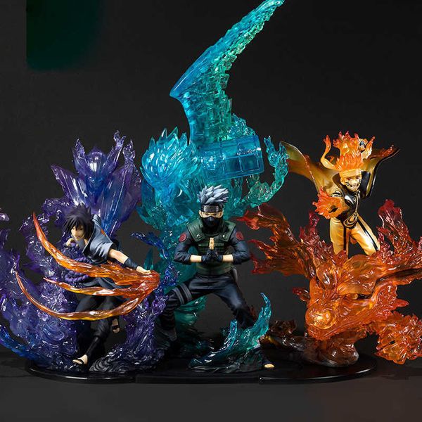 

flame naruto kakashi model decoration toy gift animation hand made