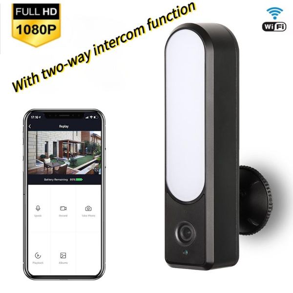 

outdoor waterproof wifi camera led light wireless flood surveillance ip smart life cameras
