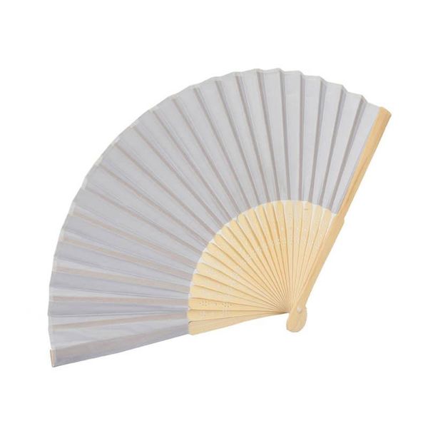 

decorative objects & figurines pure folding fan color bamboo fabric handhold chinese style for wedding party home decoration gift