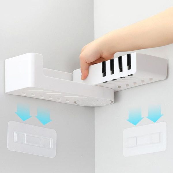 

bathroom shelves 1pc rotatable corner shower shelf shampoo holder kitchen storage rack organizer wall mounted