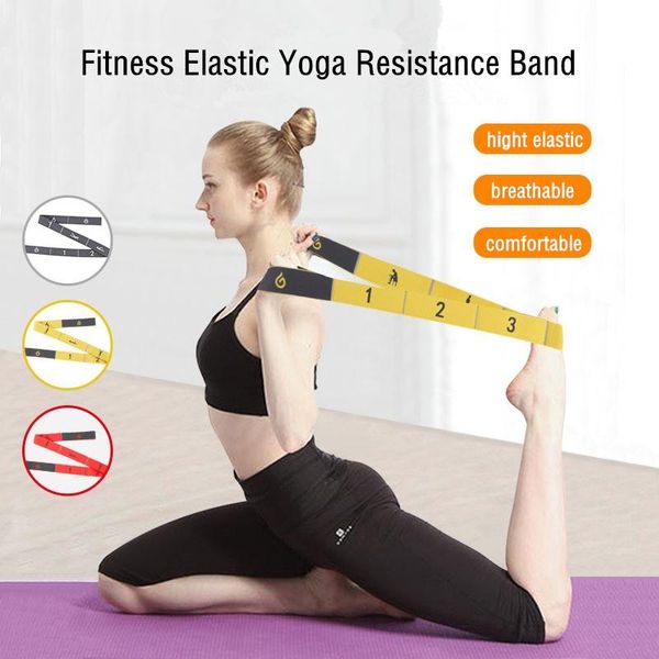 

yoga stretch band segmented tension correction posture dance training elastic gym accessories resistance bands