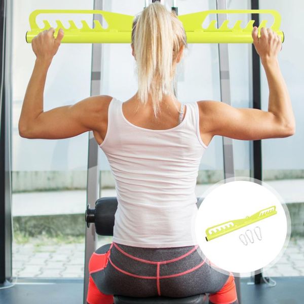 

accessories 1 set iron bicep tension rod muscle pulling bar down gym