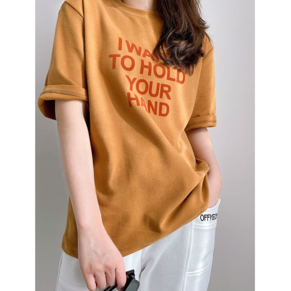 

women's t-shirt soft thickened letter cotton woman oversized t-shirts round collar short sleeve casual loose pullovers autumn wint, White