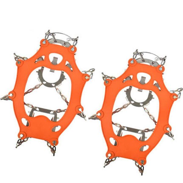 

cords, slings and webbing professional climbing mountaineering crampon 18 steel tooth crampons anti-slip ice gripper cleats shoe snow hiking
