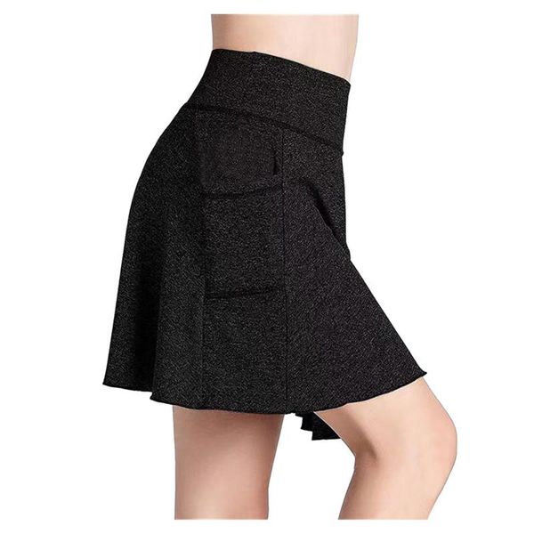 

women's shorts design solid breathable skort lightweight skirt for running tennis golf workout sports outdoor accessories, White;black