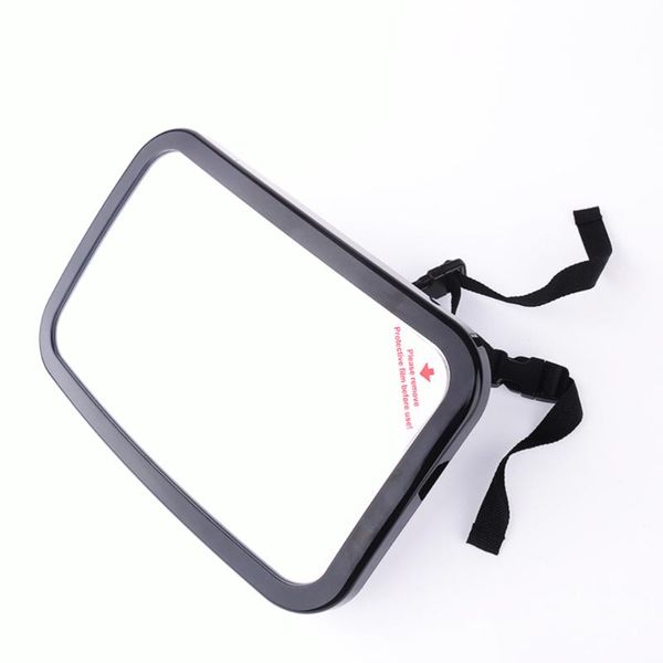

other interior accessories shatterproof back seat rear view baby mirror 360 degrees rotatable (black)
