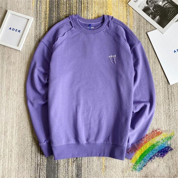 

purple tassel ader error crewneck hoodie men 1 -quality embroidery adererror sweatshirts hoodies, Black