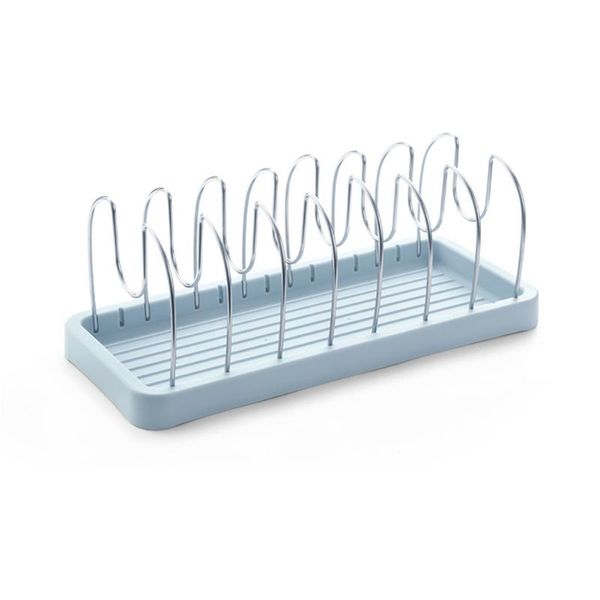 

kitchen storage & organization retractable stainless steel pot lid rack spoon holder shelf cooking dish drainer drying organizer pan cover s
