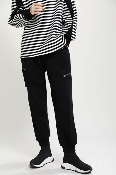 

msxu women's winter black tight feet with elastic waistband pants, White