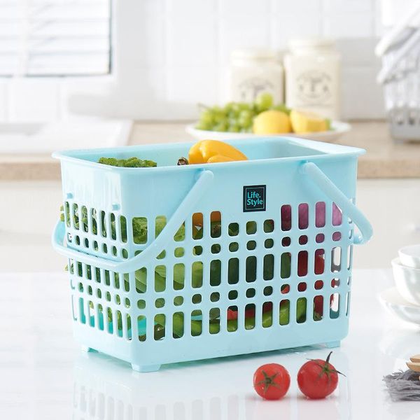 

storage baskets portable fruit basket plastic vegetable hollow sievebig space