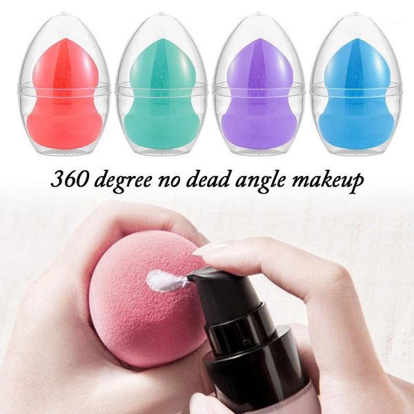 

multi-color waterdrop makeup sponge puff facial powder bb cream cosmetic blending foundation gourd shape make up tool1