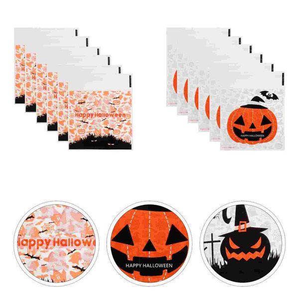 

gift wrap 200pcs durable self-adhesive biscuit bags creative candy pouches