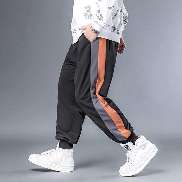 

men's pants plus size 7xl 6xl 5xl xxxxl fashion hip hop streetwear harem men sweatpants loose baggy joggers track cotton casual, Black