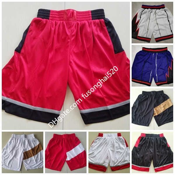 Neue Mode Herren Basketball Vince 15 Carter Tracy 1 McGrady Shorts Atmungsaktive Hose Team Weiß Rot Blau Schwarz Gelb Lila College Short