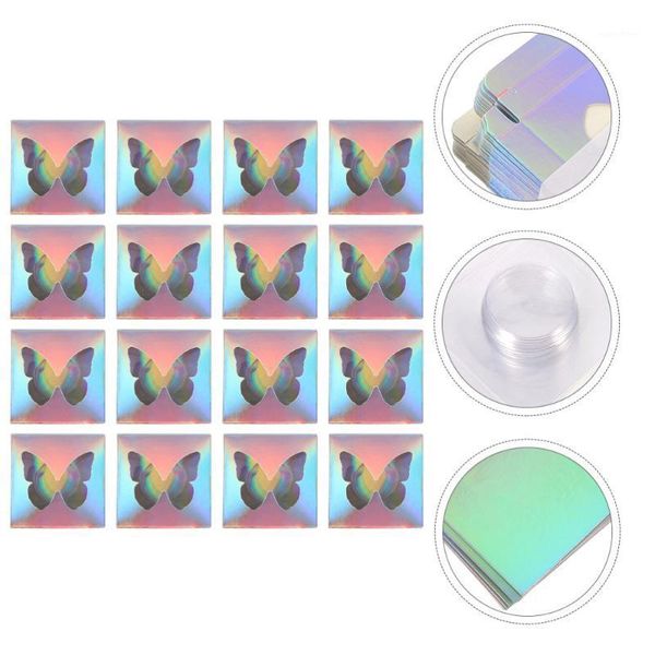 

16pcs colorful eyelash cases empty lash box with clear false tray eyelashes1