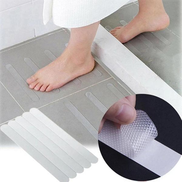 

bath mats 2021 stair steps anti-slip rubber bathroom bathtub transparent non-slip stickers with shower strip dropship