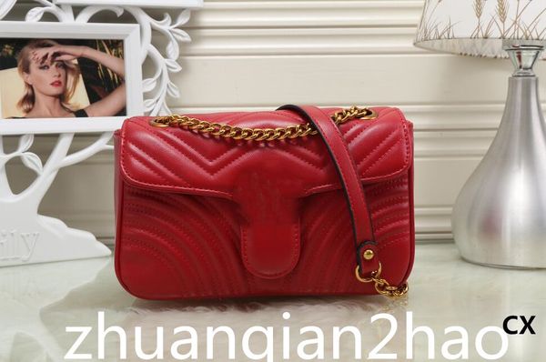 

women lady messenger bags 22cm love heart v wave pattern satchel genuine leather shoulder bag chain handbags purse