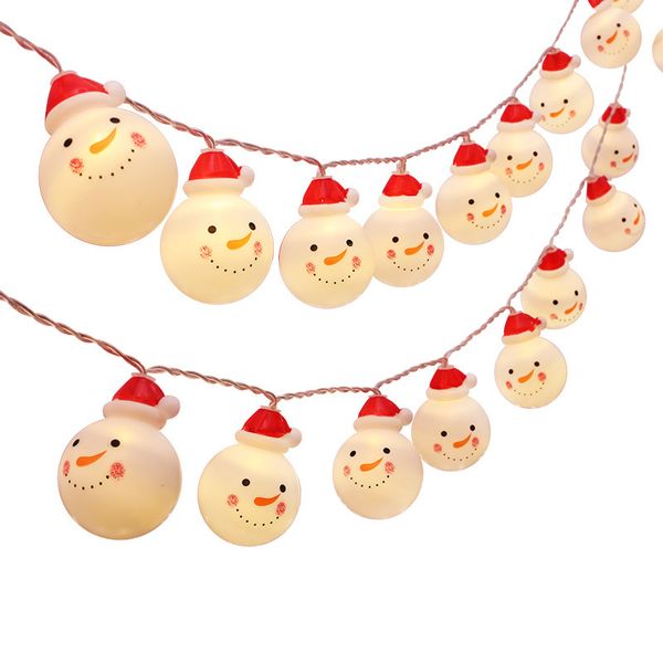 Decorações de Natal Sala Decoração Snowman Pingente LED luzes piscando string luz estrelado 3 estilos 2021