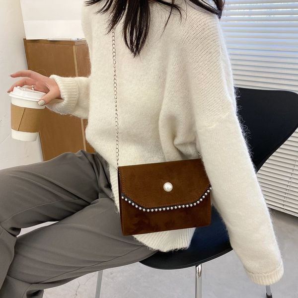 

new velvet forest dinner messenger chain one shoulder small square bag