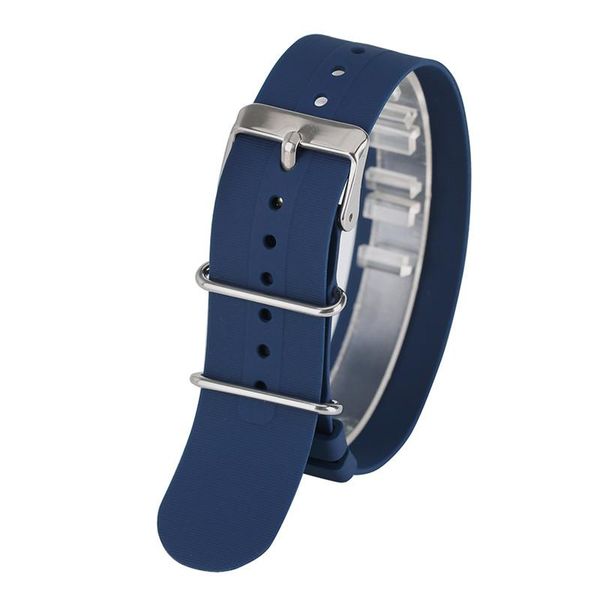 

watch bands 18mm 20mm 22mm replace rubber soft silicone strap band casual sport military diving black blue waterproof, Black;brown
