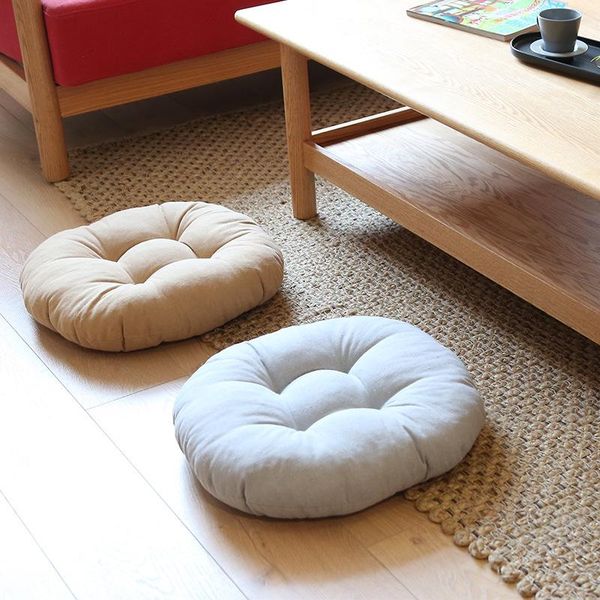 

cushion/decorative pillow simple thicken cushion mat for tatami home decor dining chair floor pad quality round solid seat dia 40cm 45cm
