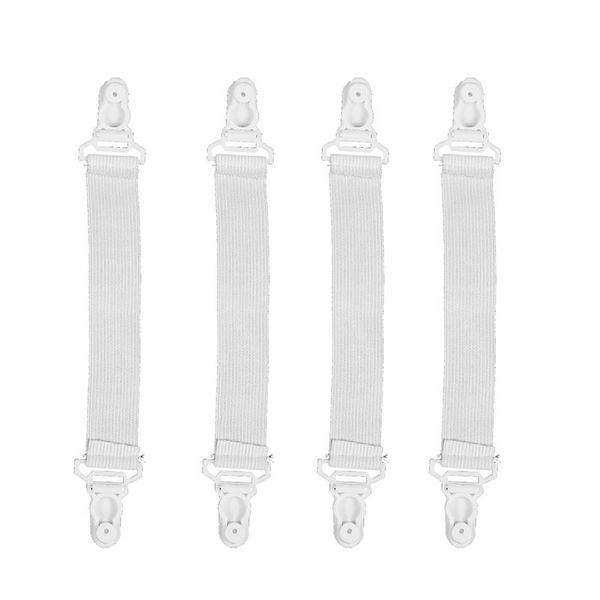 

sheets & sets 4 pcs home white elastic mattress bed sheet grippers clips